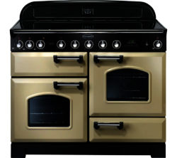 RANGEMASTER  Classic Deluxe 110 Electric Induction Range Cooker - Cream & Chrome